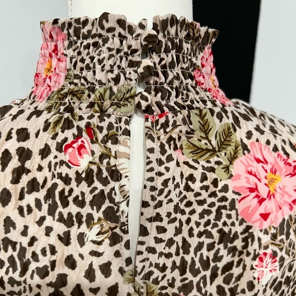 Nanette Lepore Brown and Pink High Low Dress - Picture 6 of 16